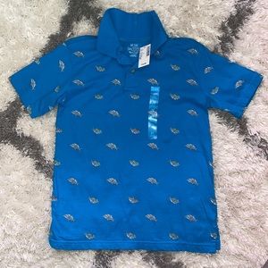 Short sleeve shark 🦈 polo. M 7/8